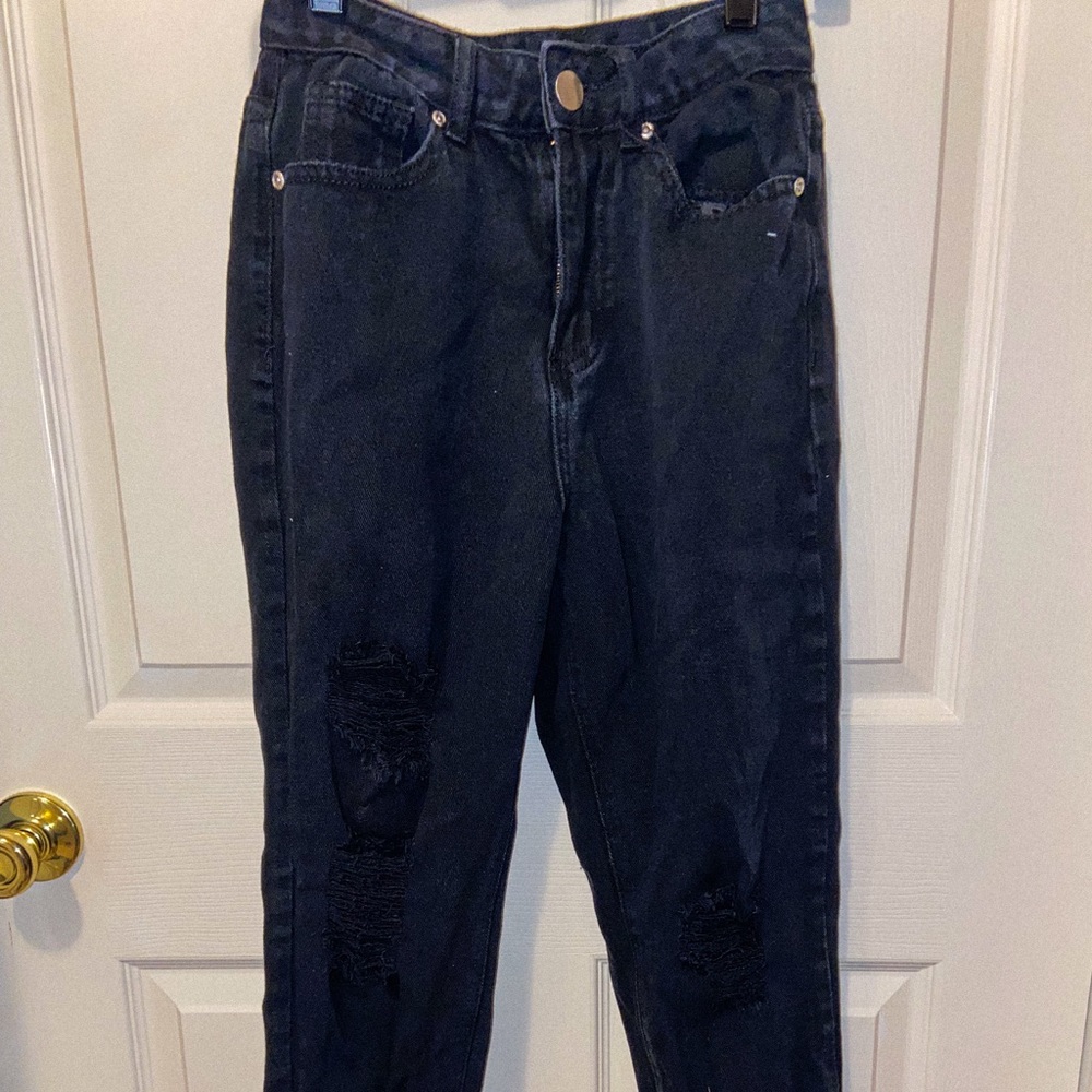 Boohoo Black mom jeans